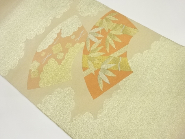 JAPANESE FUKURO OBI / WOVEN BAMBOO